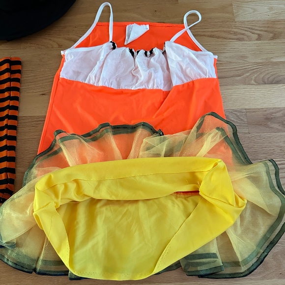 Candy Corn Witch Costume Girls Size Large Size 12-14 Halloween Costume - Picture 7 of 13
